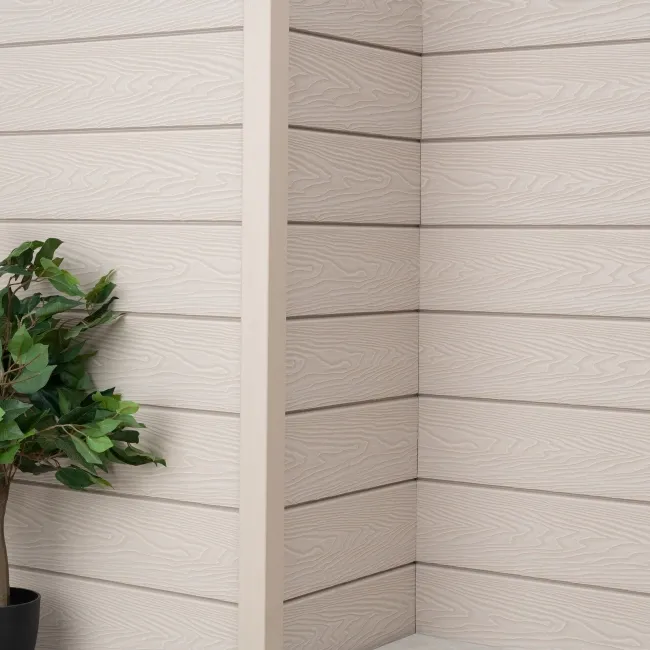 LuxeLine® Beige Textured Composite Cladding Edging Corner Trim - 2500mm