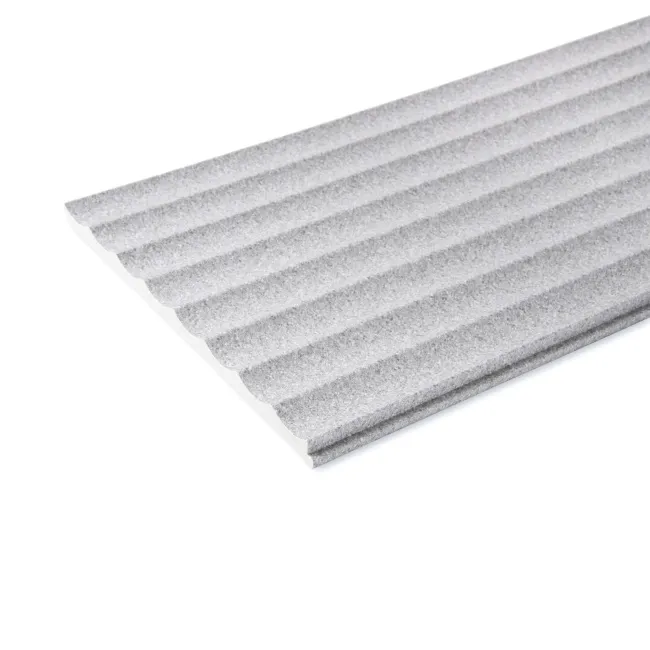Trepanel Aqua 3D® Waterproof Grey Stone Effect Fluted Wall Panel 3 Pack (Covers 1.80 SQM)
