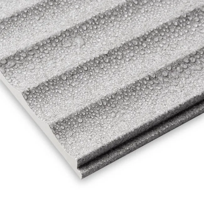 Trepanel Aqua 3D® Waterproof Grey Stone Effect Fluted Wall Panel 3 Pack (Covers 1.80 SQM)