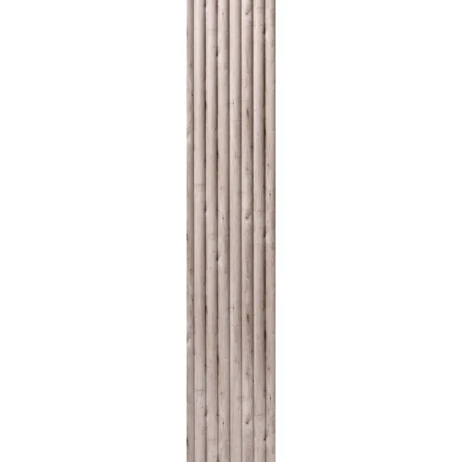 Trepanel Aqua 3D® Waterproof Grey Wood Effect Reeded Wall Panel 3 Pack (Covers 1.80 SQM)