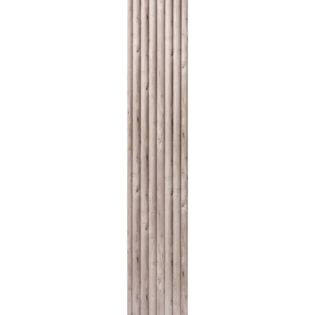 Trepanel Aqua 3D® Waterproof Grey Wood Effect Reeded Wall Panel 3 Pack (Covers 1.80 SQM)