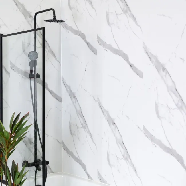 Trepanel Style® Carrara Marble Effect Matt WPC Laminated Wall Panel