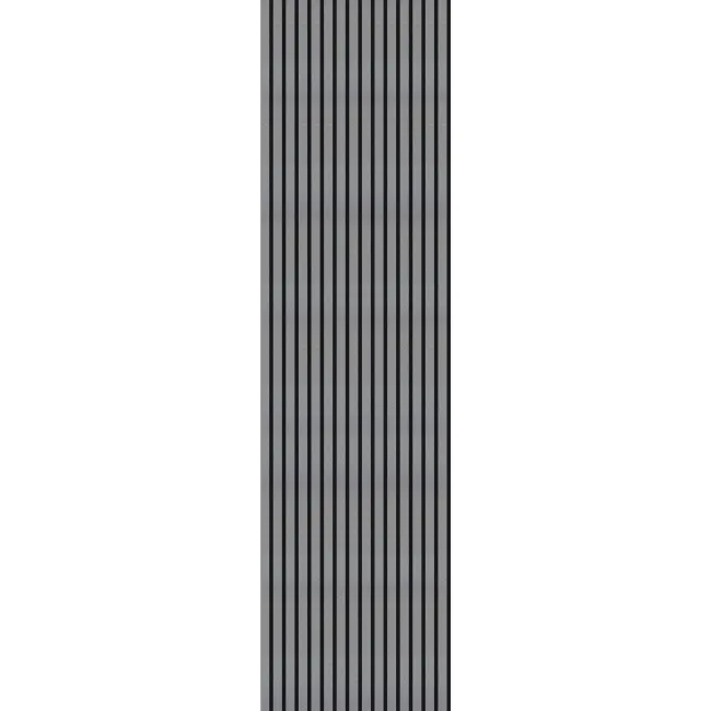 Trepanel® Texture Grey Taupe Woven Acoustic Wood & Felt Slat Panels