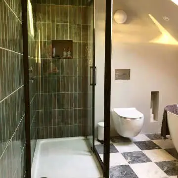 Hope Olive Wall Gloss Green Brick Tiles