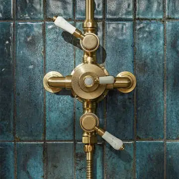 Hope Blue Gloss Brick Effect Wall Tiles