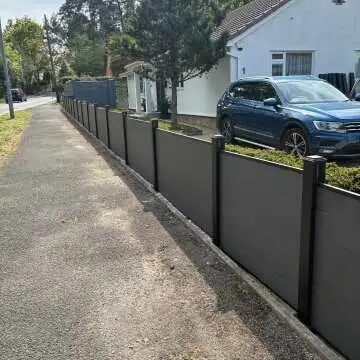 LuxeLine® Single Aluminium Fence Post (Pedestal Mounted) 90cm