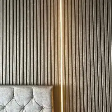 Trepanel® Chevron Noir Black Acoustic Wood Wall Panels