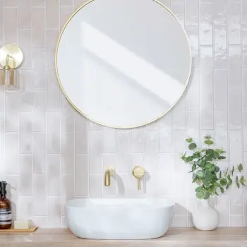 Bohemian Antique White Brick Effect Gloss Porcelain Wall Tile