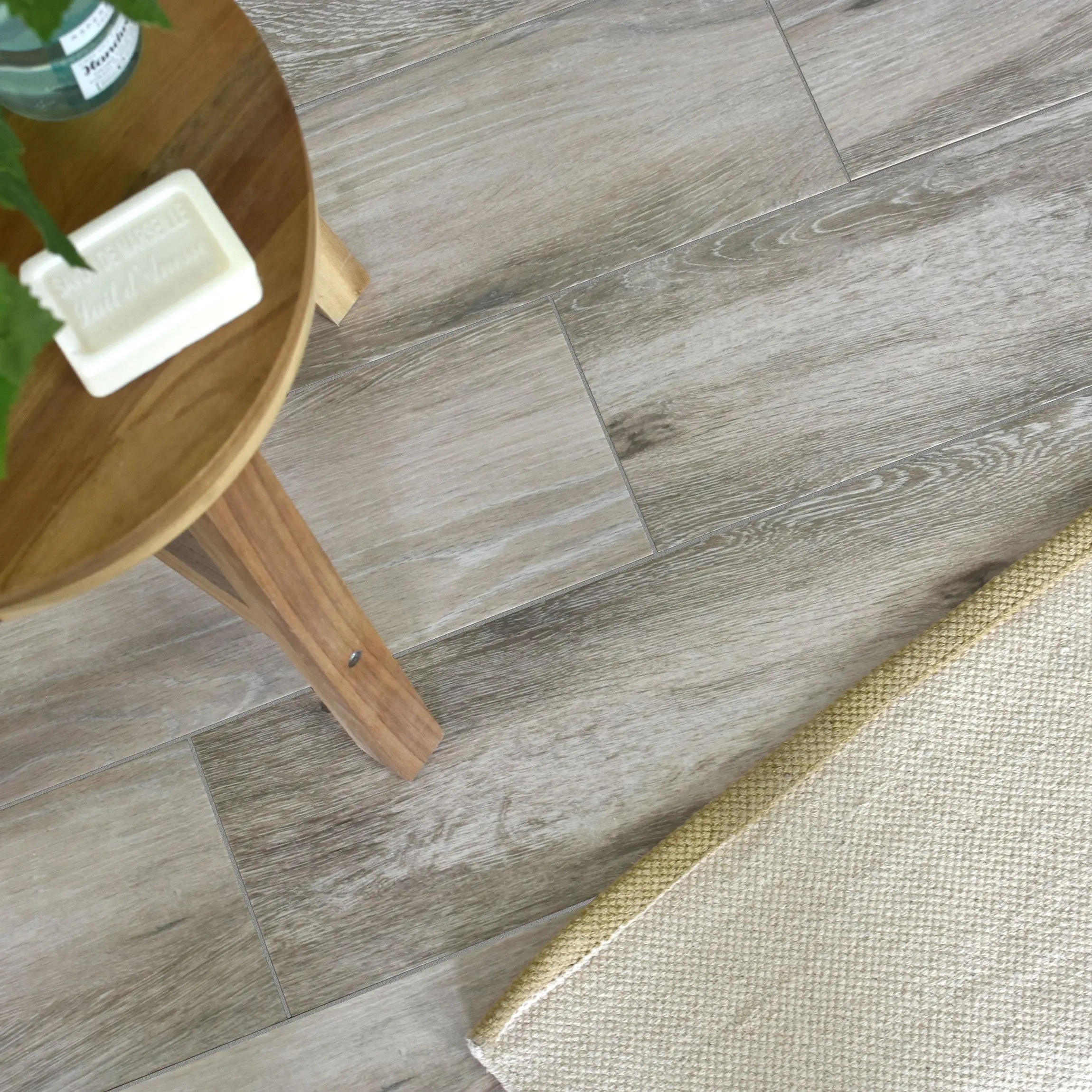 Atelier Grey Wood Effect Anti Slip Porcelain Floor Tile