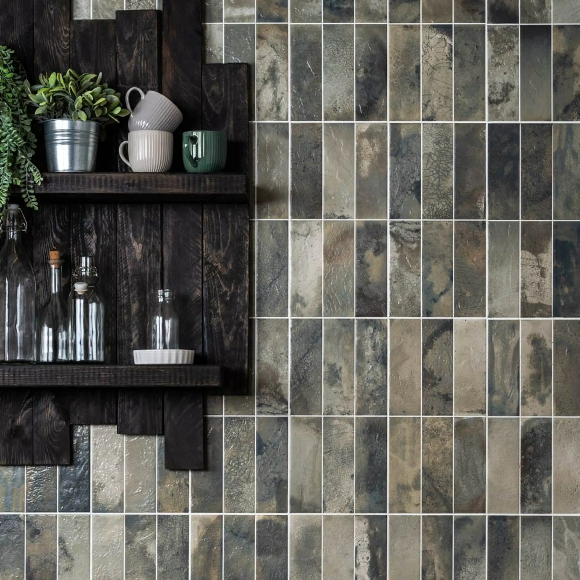 Raku Sage Tiles
