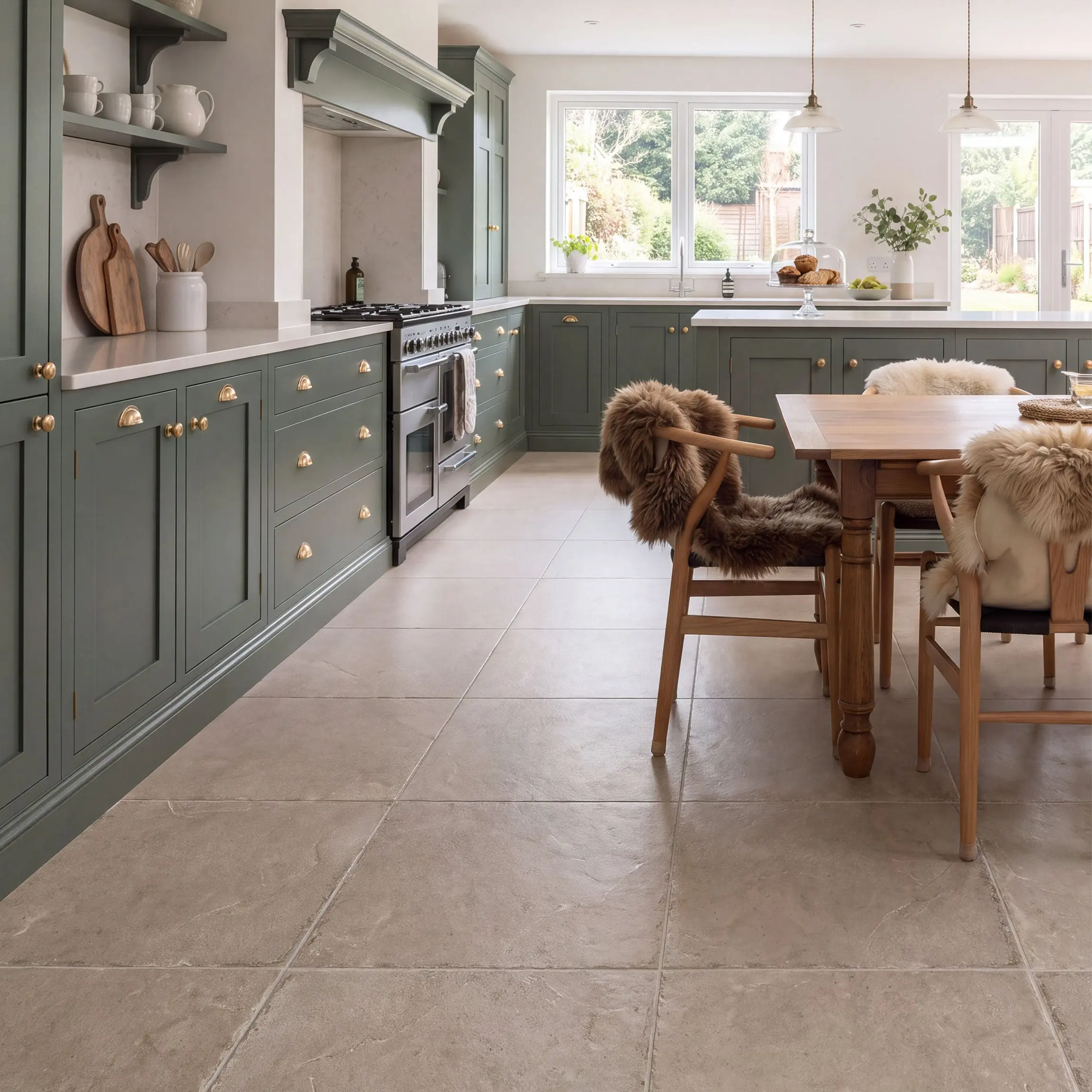 Witton Noce Stone Effect Floor Tiles