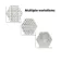 Souk Black Patchwork Hexagon Tiles