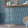 Gala Aqua Scallop Art Deco Blue Gloss Ceramic Wall Tile