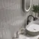 Gala Pearl Grey Scallop Art Deco Gloss Ceramic Wall Tile