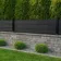 LuxeLine® Black Composite Fence Panel with Aluminium Post