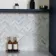 Natural Carrara Grey Herringbone Marble Mosaic Tiles