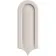 Gala Ivory Scallop Art Deco Gloss Ceramic Wall Tile