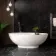 Trepanel Aqua Luxe® Black Marble Effect Embossed Satin SPC Wall Panel 4 Pack (Covers 2.80 SQM)