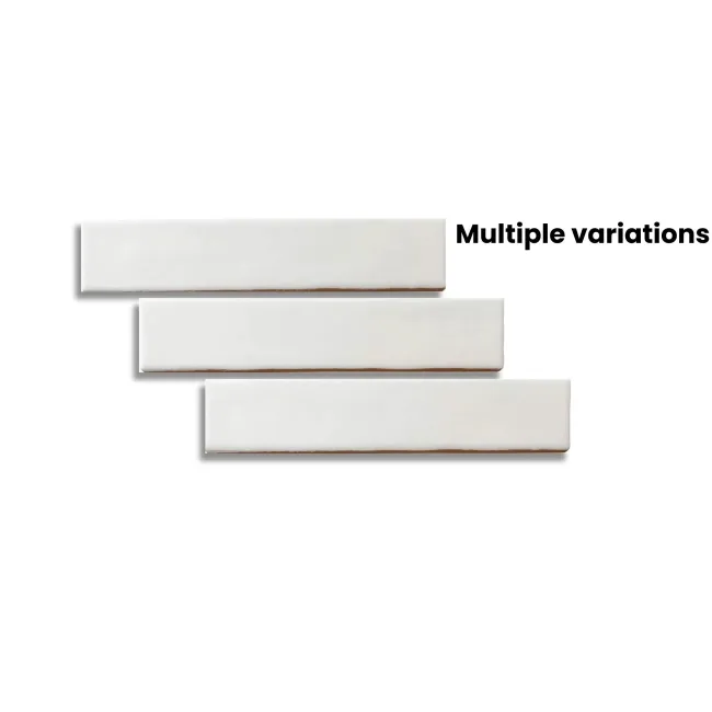 Ivybridge White Matt Metro Wall Tiles 250x50mm