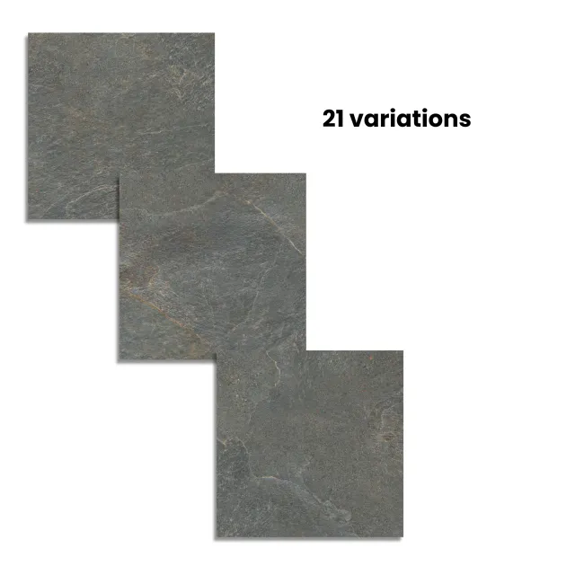 Ardesia Anthracite Stone Effect Matt Porcelain Floor Tile