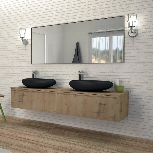 Rustic Masonry Dove White Brick Effect Tiles