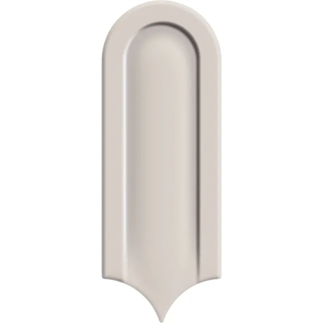 Gala Ivory Scallop Art Deco Gloss Ceramic Wall Tile