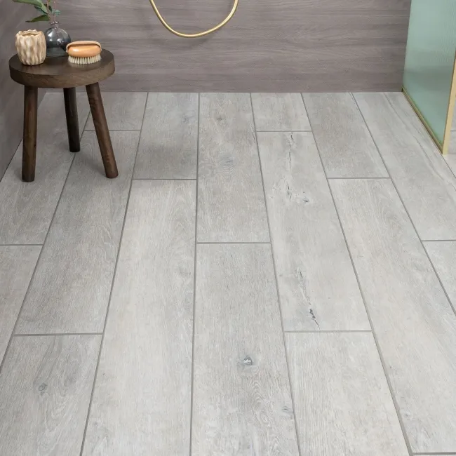 Madera Smoke Grey Matt Wood Effect Floor Tiles