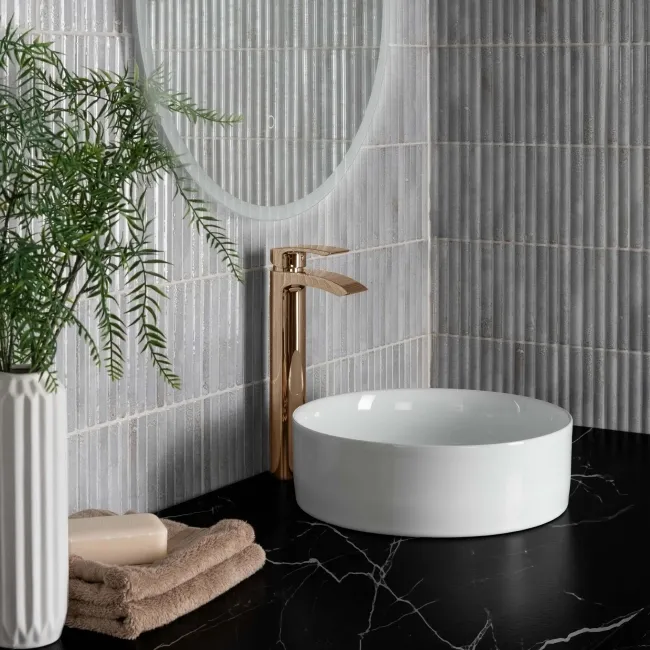 Meraki White Gloss Kitt-Kat Mosaic Effect Wall Tiles