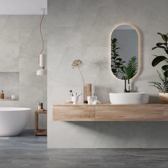 Seville Grey Matt Stone Effect Wall Tiles