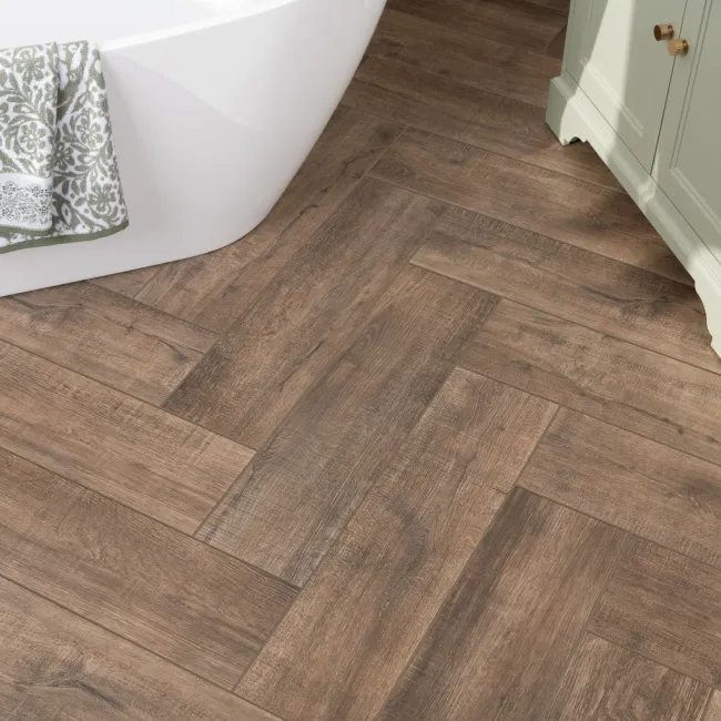 Willow Dark Oak Matt Wood Effect Wall and Floor Tiles
