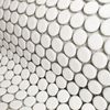 Pixel White Circular Matt 19mm Mosaic Tiles