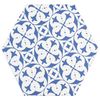 Souk Blue Patchwork Hexagon Tiles