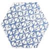 Souk Blue Patchwork Hexagon Tiles