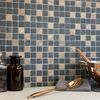 Quartzite Copper & Black Square Mosaic Tiles
