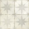 Scintilla Silver Grey Star Pattern Tiles