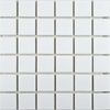 Pixel White Square Gloss Mosaic Tiles