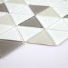 Ligo Glass Latte Triangle Mosaic Tiles