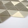 Ligo Glass Mocha Triangle Mosaic Tiles