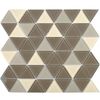 Ligo Glass Mocha Triangle Mosaic Tiles