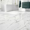 Modern Statuario Polished Marble Effect Tiles 600x1200