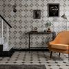 Octagon Effect Charcoal Vintage Tiles