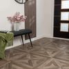 Empire Dark Oak Brown Matt Parquet Wood Effect Floor Tiles