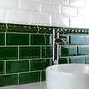 Victorian Gloss Green Mini Metro Tiles