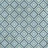 Ritz Blue Square Natural Geometric Pattern Tiles