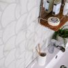 Achilles Seashell Marble Effect Fish Scale Tiles