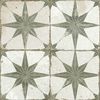Scintilla Olive Green Star Pattern Tiles