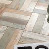 Seasoned Beige Wood Panel Ceramic Floor Tiles