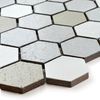 Tephra Dusted Moon Hexagon Mosaic Tiles