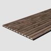 Trepanel Design® Curve Autumn Brown on Black Felt Acoustic Wood Slat Wall Panels