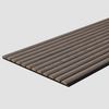 Trepanel Design® Curve Silver Grey on Anthracite Felt Acoustic Wood Slat Wall Panels